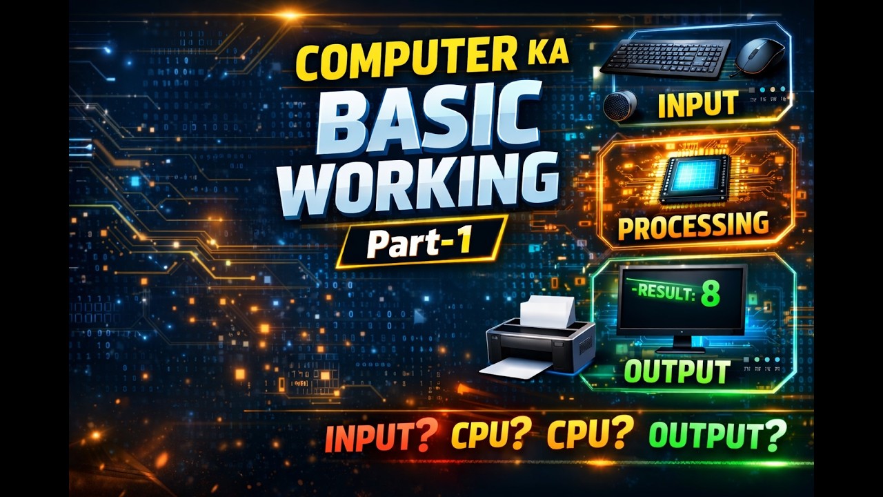 Computer ka basic working | Part-01 #001 - YouTube