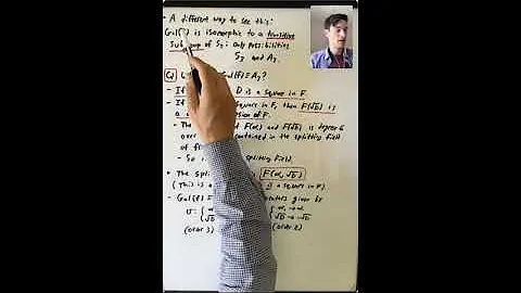 Galois Groups of Cubic Polynomials (Algebra 3: Lecture 27 Video 1)