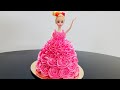 How to make Doll Cake at Home | Doll Cake Tutorial | Doll Cake Recipe Without Oven