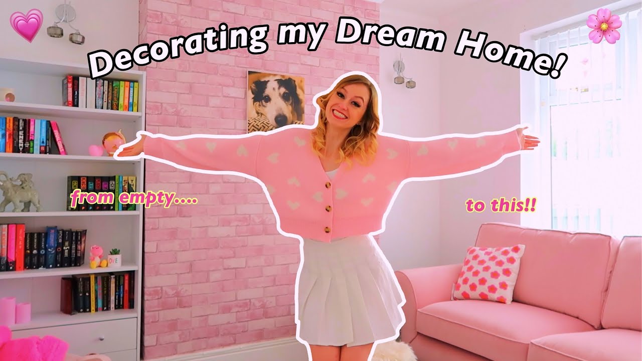 DECORATE MY DREAM HOUSE WITH ME!😍🌸 *pink & marble!!💅🏻* (Huge Reveal!🫢) ep.4 | Rhia Official♡