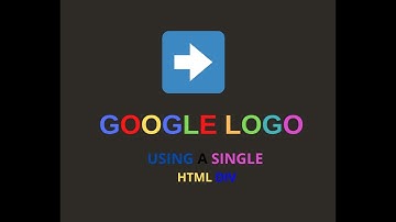 Create Google Logo Uisng HTML CSS With VScode Editor