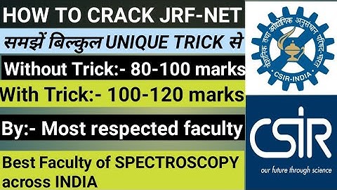 How to crack CSIR-JRF. Learn with India