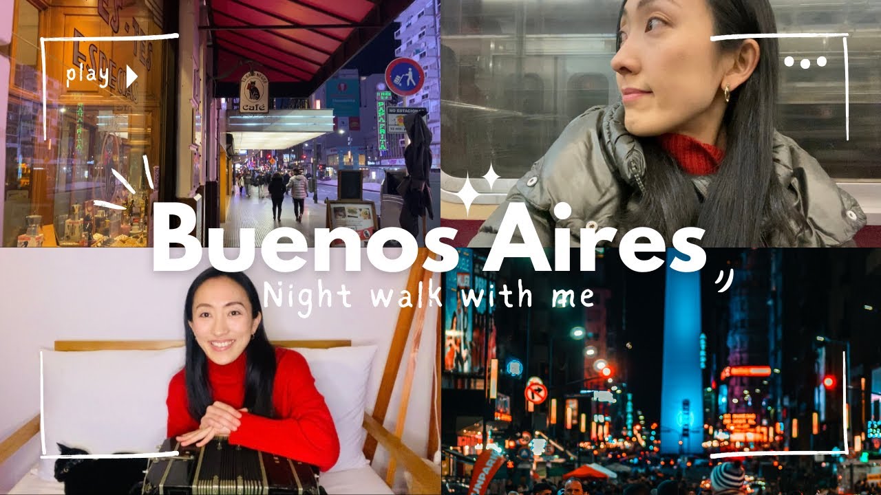 Buenos Aires night walk and my work [Buenos Aires Diaries] - YouTube
