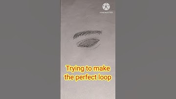 Trying to make the perfect loop eye loop.  #shorts #drawing #loop