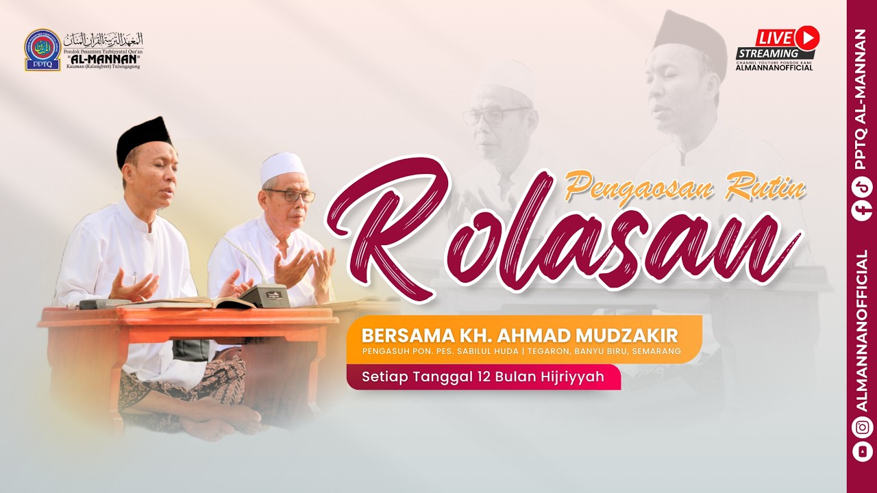 🔴[LIVE] NGAOS KITAB ROLASAN | PPTQ AL MANNAN TULUNGAGUNG