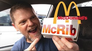 The Infamous McRib  McDonalds McRib Sandwich Review