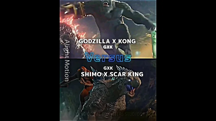 Godzilla X Kong Vs Shimo X Scar King edit #godzillaxkongthenewempire #shorts #edit