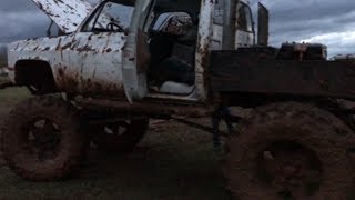 Storms interrupted our shooting so we played in the mud
