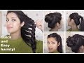 9 quick and easy 1 min Hairstyles for medium to long hair. IIKINDER BEAUTYII