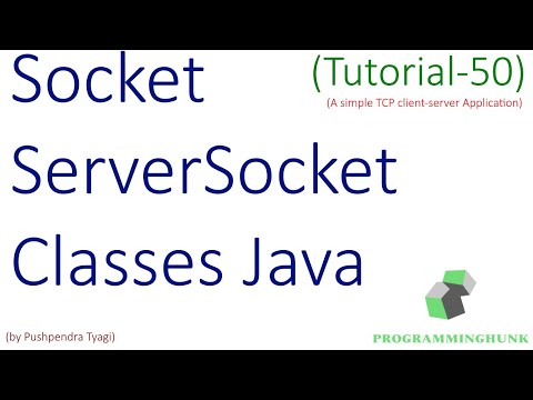 Simple client-server TCP application | Socket and ServerSocket classes  java | Tutorial -50 |2020