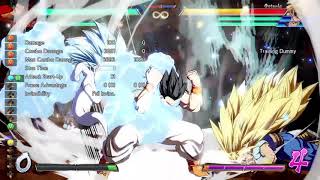 DRAGON BALL FighterZ S3.5 Gotenks X A.Gohan round start into level up safe jump two touch sequence