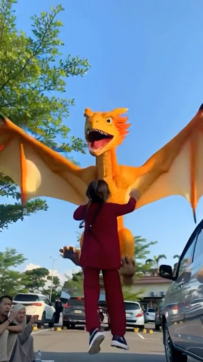 Yes aku bisa terbang sama naga bersayap #funnyanimals #dragonball #tiger #dragon #dragonballsuper