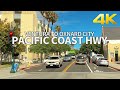 PACIFIC COAST HIGHWAY - Driving Ventura to Oxnard City, Los Angeles, California, USA, 4K UHD