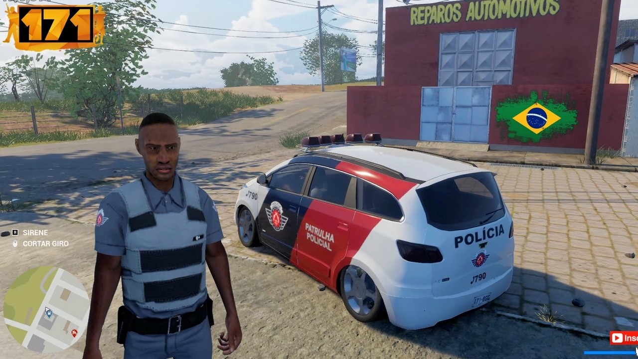 👮‍♂️VIREI UM POLICIAL NO 171 E ACABEI COM O CRIME, 171, GTA BRASILEIRO ...