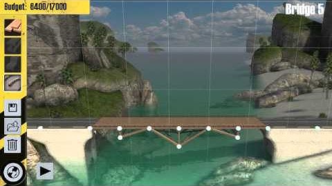 "Bridge Constructor"  bridge 5 Westlands simple version