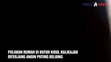 Detik-detik Puluhan Rumah Diterjang Angin Puting Beliung