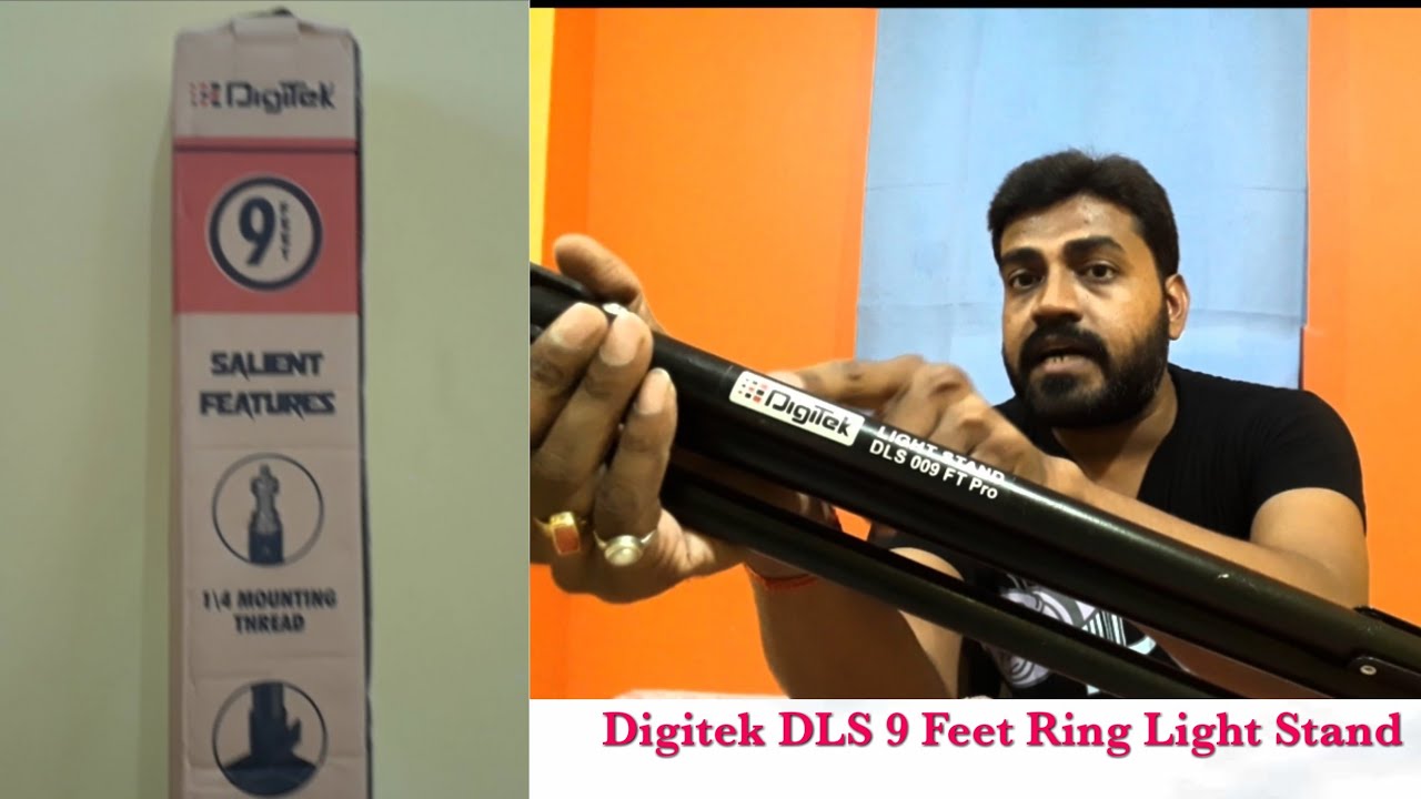 Digitek DLS009 Feet Ring light Stand | Unboxing& review | best for any video shoot