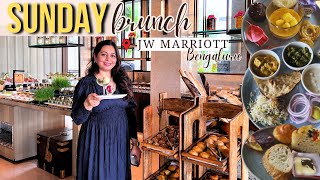 Five Star SUNDAY BRUNCH with over 300 dishes😱*biggest* JW Marriott Sunday Brunch Buffet in Bengaluru