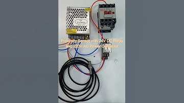 Proximity Sensor With 24V DC Relay And 220v Contactor 