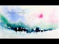 Semi abstract | Watercolor Landscape Painting .