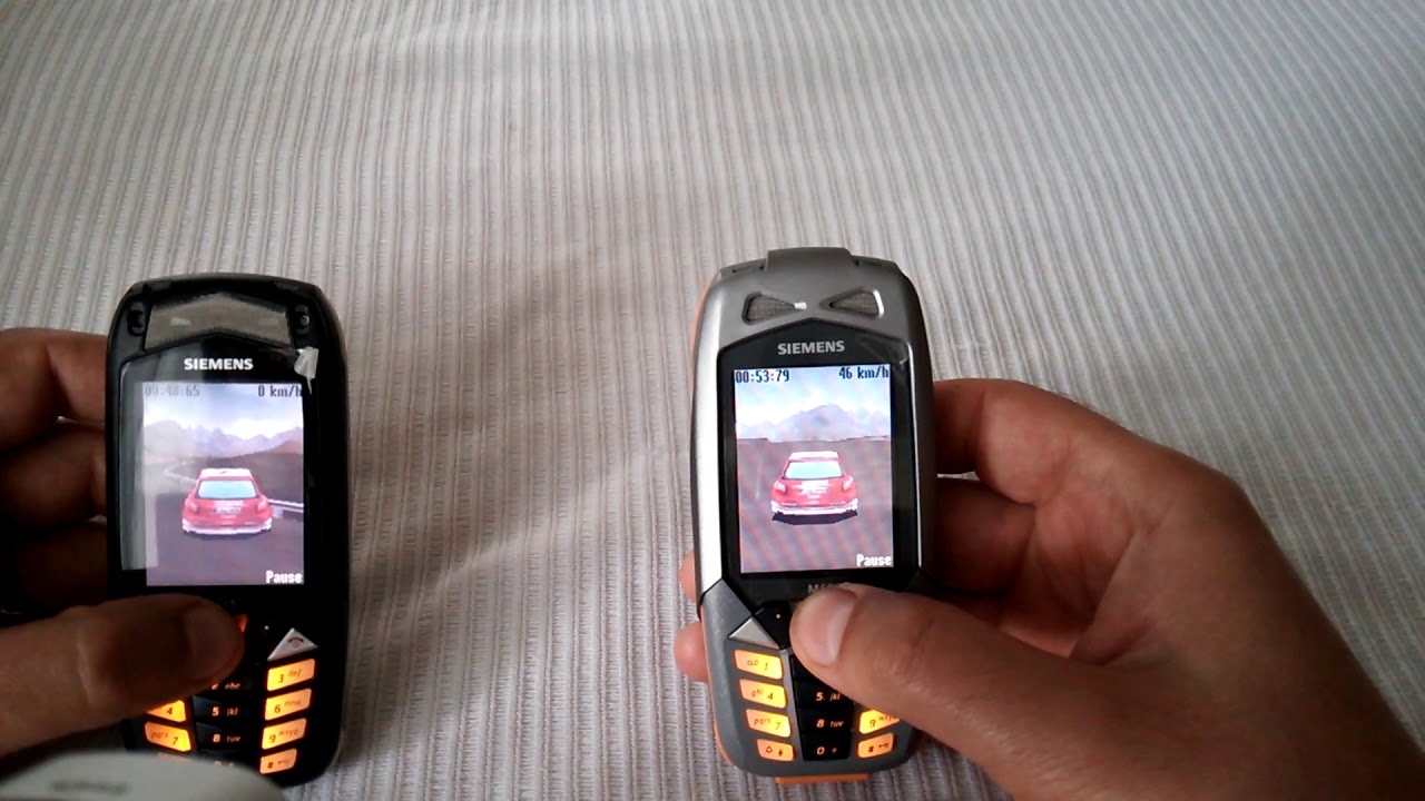 Siemens M65. 2 мобильника. Поиграл в Siemens 3D Rally. SHARP SH-02E.