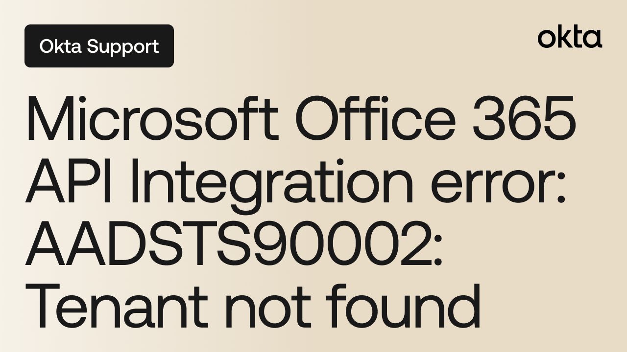 Microsoft Office 365 Error 