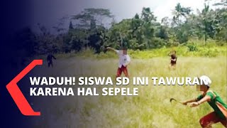 Duh! Hanya Karena Masalah Sepele, Siswa SD di Sukabumi Ini Tawuran Menggunakan Senjata Tajam