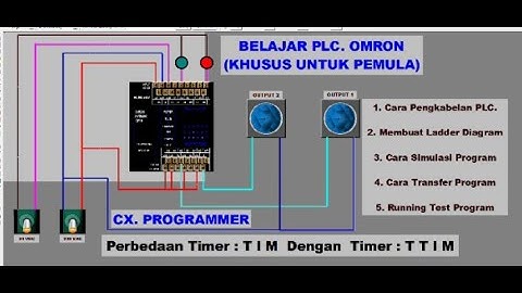 Belajar PLC. Omron, Khusus Untuk Pemula, Perbedaan Timer TIM Dengan Timer TTIM.