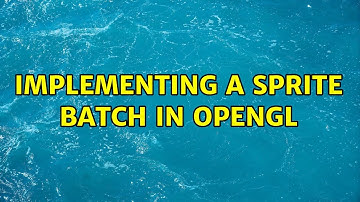 Implementing a sprite batch in OpenGL