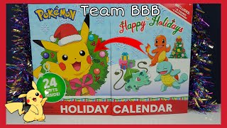 POKEMON HOLIDAY CALENDAR! Christmas Advent 18 Figures and 6 Accessories 24 Gifts inside Happy Xmas