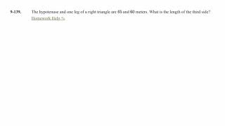 CPM Math 8 Problem 9-139