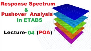 Response Spectrum & Pushover Analysis In Etabs |  Nonlinear static Pushover Analysis | Lecture-04
