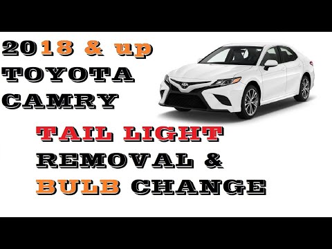 How to remove replace change Tail lights and Bulbs in Toyota Camry 2018-2023