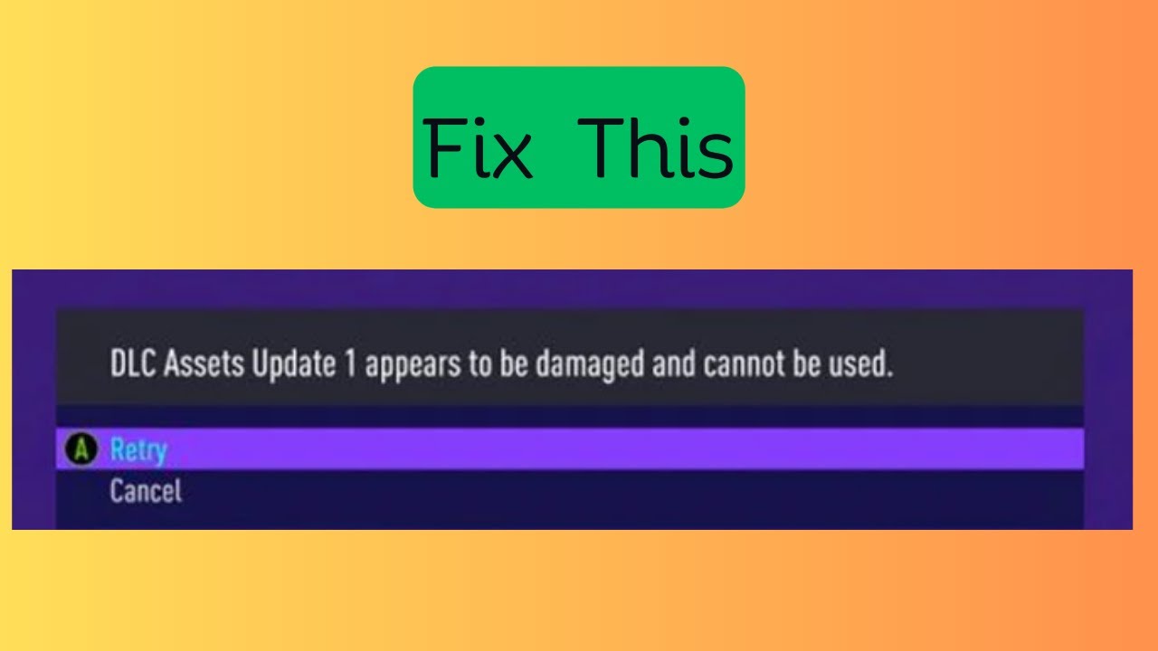How to Fix “DLC Assests Update 1” Error on FIFA 23