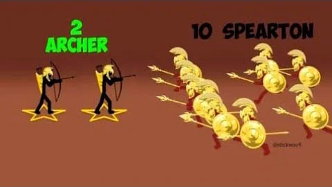 2 Golden Archidon Vs 10 Golden Speartons | #stickwar4 #stickwarlegacy #stickwarmod