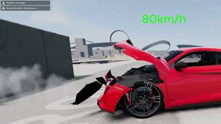 What Happens When an Audi R8 Crashes at 200 KM/H? | BeamNG screenshot 4