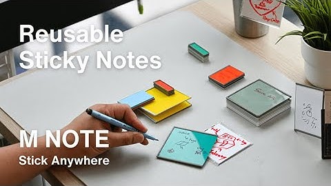 Now on Kickstarter: M NOTE: Reusable Sticky Notes