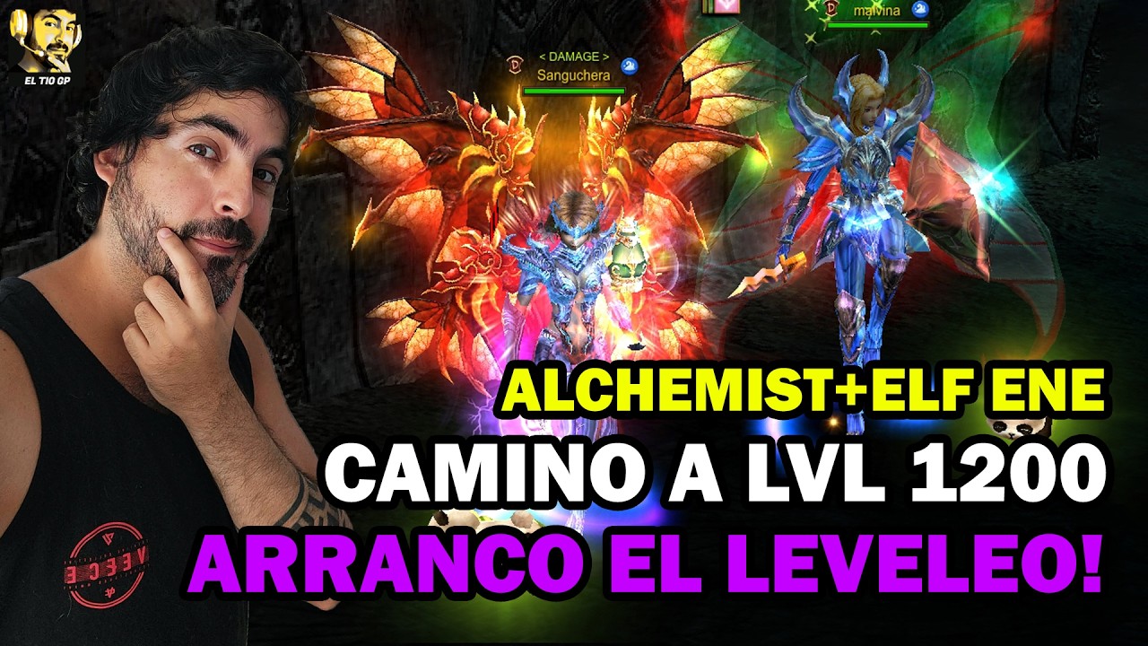 CAMINO A LVL 1200 CON ALCHEMIST Y ELFA ENERGIA CON TODO!😱l Mu online S20.2.2