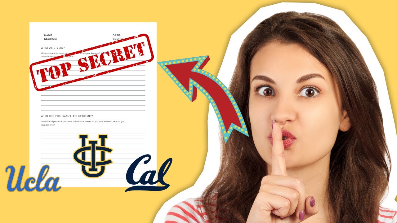 The SECRET to Writing an Amazing College Admissions Essay! - YouTube