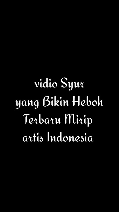 Skandal vidio syur mirip artis Indonesia #shorts