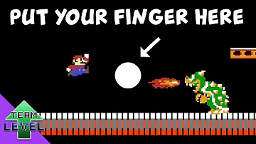 Put your finger here - Super Mario Bros. Edition