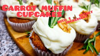 NUTTY CARROT CUPCAKES ll DECADENT CARROT MUFFINS