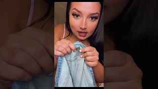 bbw tries on clothes