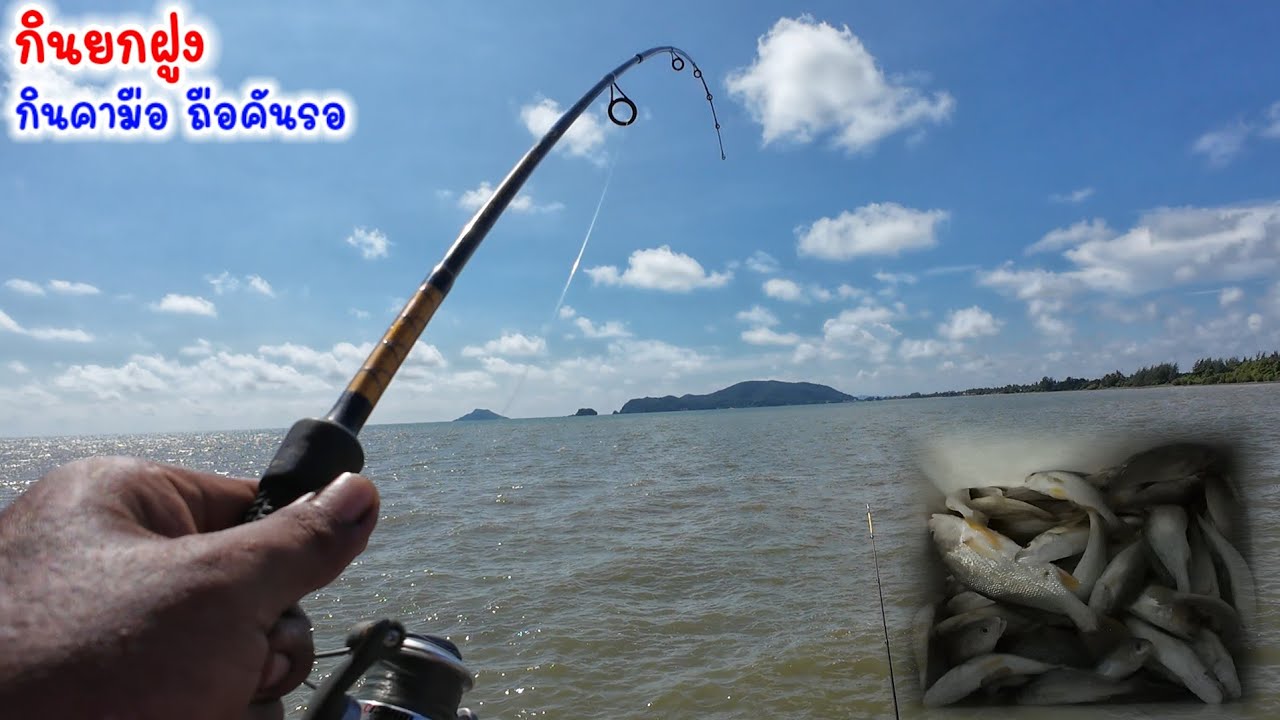 ตกปลาทะเลชายฝั่ง!!จุดเดียวกินยกฝูง💢ถล่มฝูงปลาทะเลชายฝั่ง