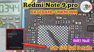 Redmi Note 9 Pro Baseband Unknown Solution @gmtechacademy