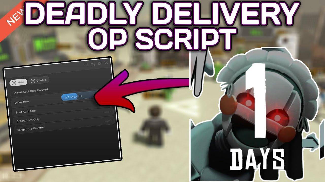 [1 DAYS] Deadly Delivery OP Script (2025) PASTEBIN - Auto Farm | Auto Tour | Collect Loot Only | TP