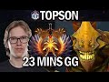 OG.TOPSON SAND KING - 23 MINS GG - DOTA 2 7.28 GAMEPLAY
