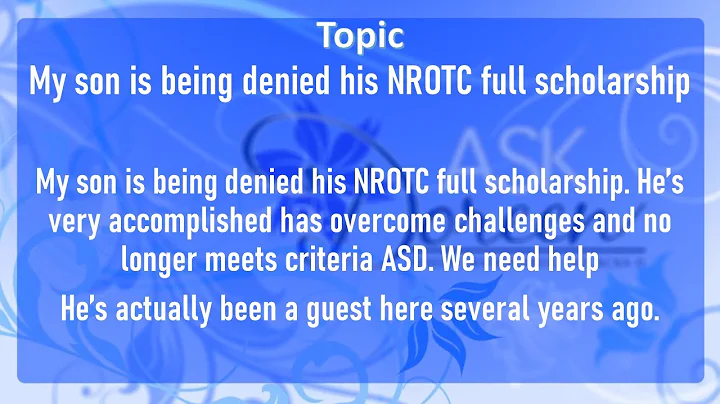 Ask Dr. Doreen: My son is being denied his NROTC f...