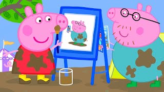 peppa pig gets messy at the muddy puddle festival kids tv and stories