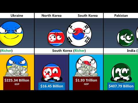 Enemy Neighboring Countries. Who Is Richer?